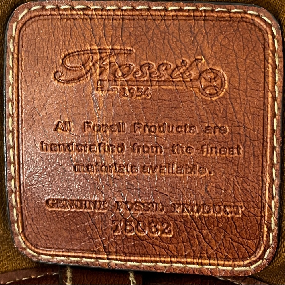 Fossil Cierra Wooden Ring Handle Multi Satchel - image 8